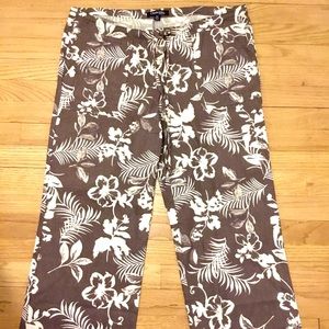 Chadwicks Floral print pattern linen pants